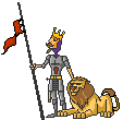 Gif animé lion chevalier